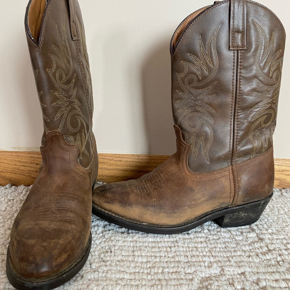 Distressed Laredo Cowboy Boots